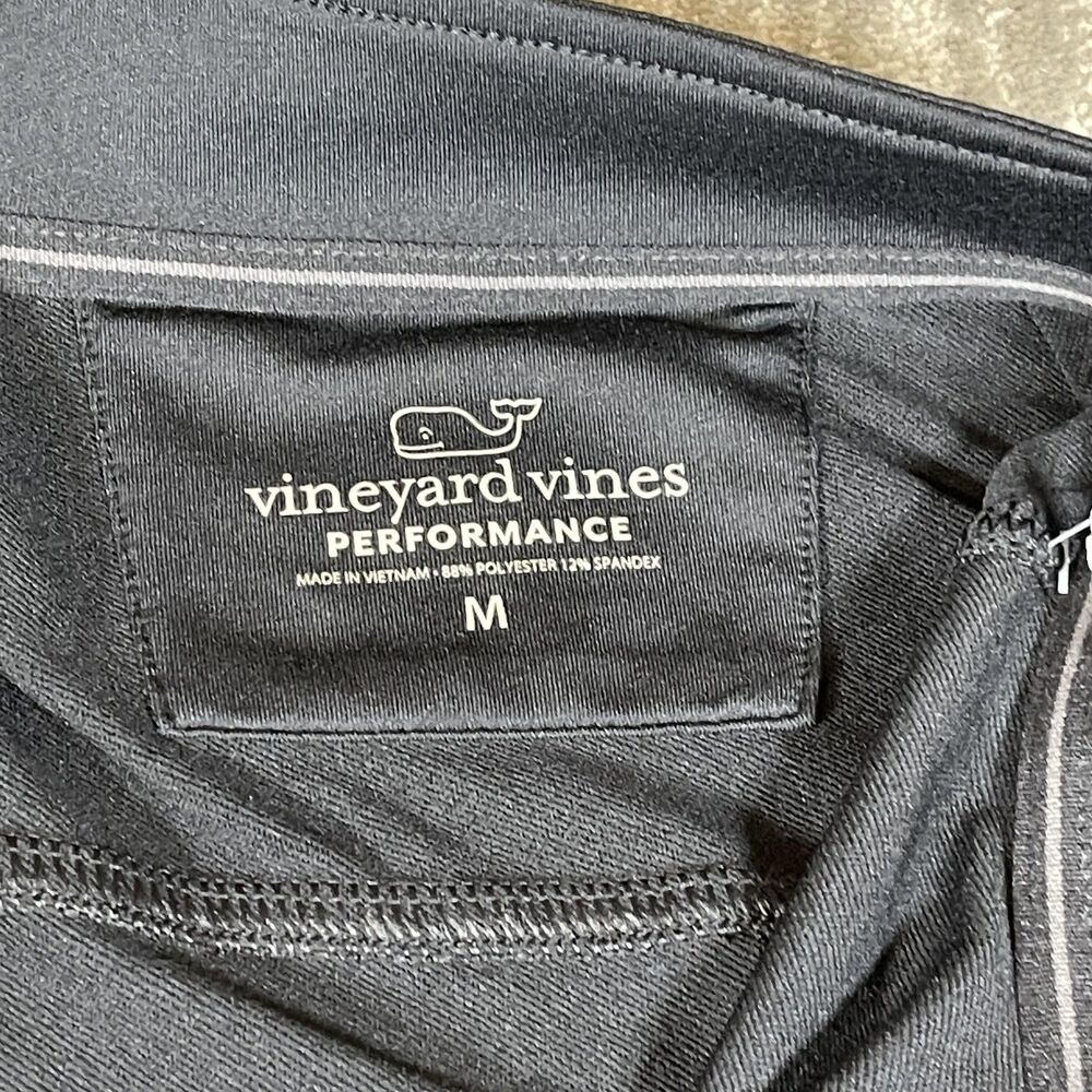 Vineyard Vines Grateful Dead Q-Zip Pullover Mens Medium Black Performance Golf - Picture 4 of 13